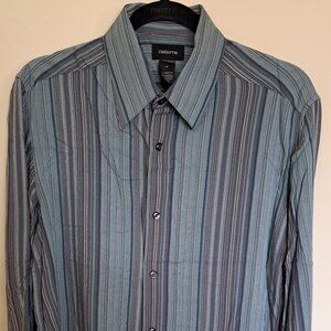 CLAIBORNE Women's Long Sleeve Striped Size M Shirt Pre-Owned Like New